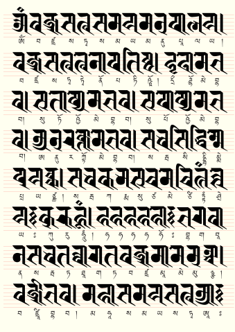339px Vajrasattva mantra in Lanja and Tibetan scripts.svg
